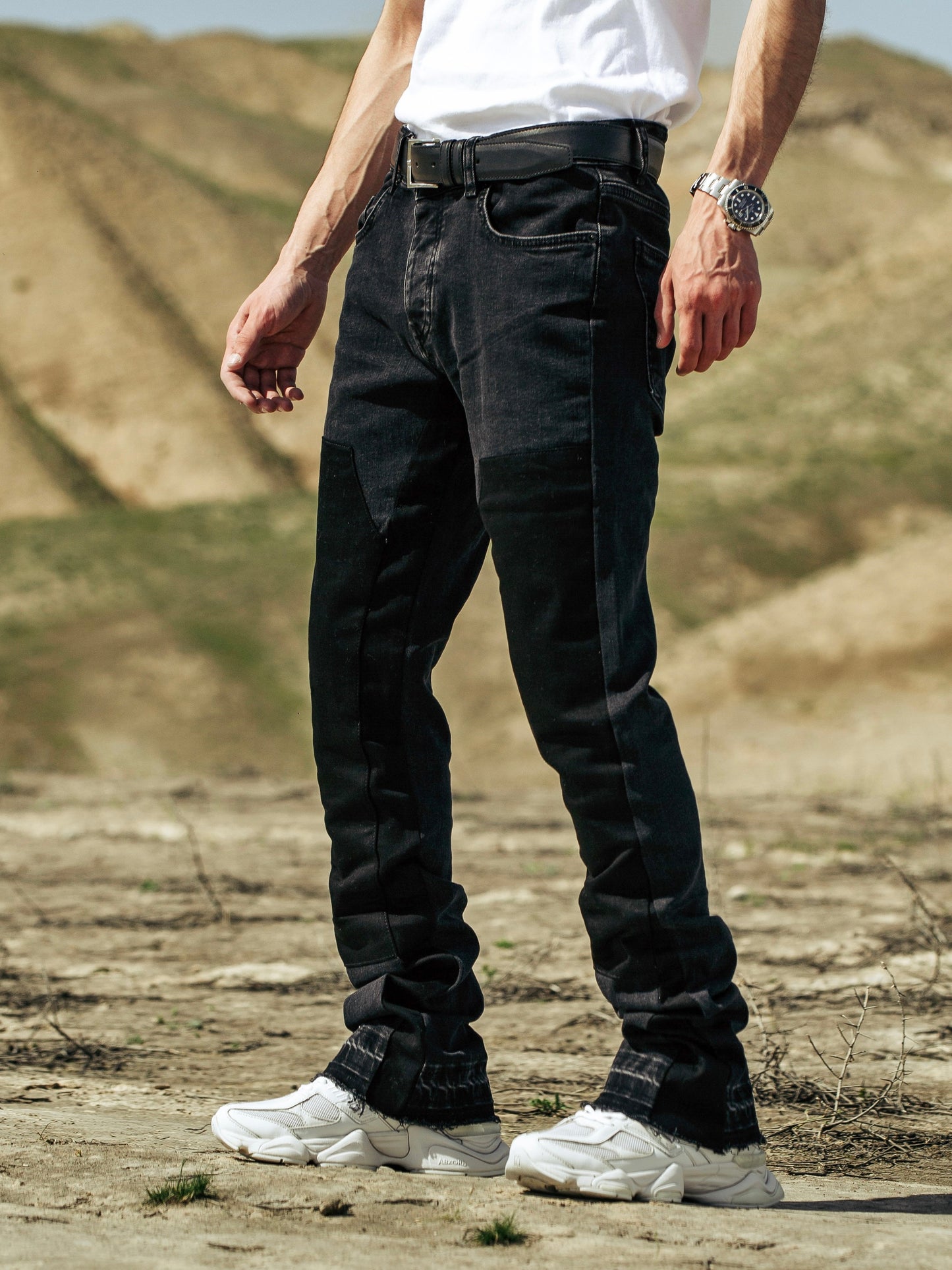 Vintage Black Slim Baggy Jeans