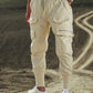 Light Beige Zipper Cargo Pants