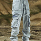 Light Blue Washed Cargo Jeans