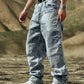 Blue Cubes Baggy Jeans