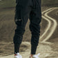 Black Cargo Zipper Pants